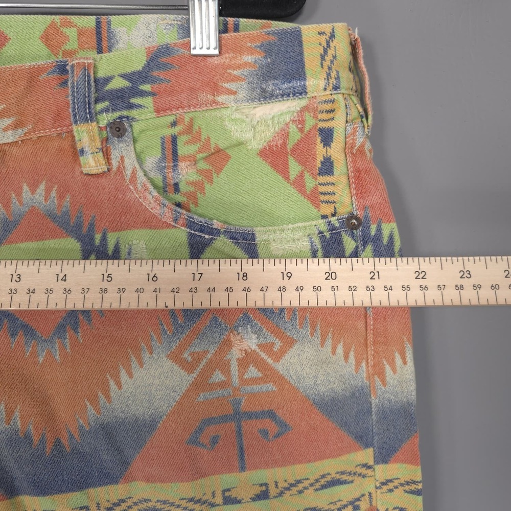 POLO RALPH LAUREN Men's Jeans 38X32 Varick Slim Straight Aztec 100% Cotton - Picture 6 of 16